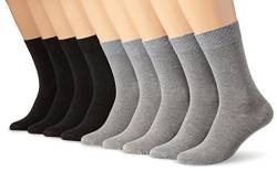 Camano Herren 9106 Socken, Grau (L.Grey Mel. (10) + Anthra 0010), 39/42 (9er Pack) von Camano
