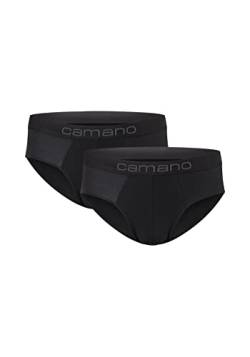 Camano Herren Slip 2er Pack 2XL Black von Camano