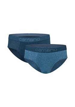 Camano Herren Slip 2er Pack M Blue Mix von Camano