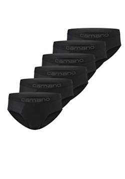 Camano Herren Slip 6er Pack M Black von Camano