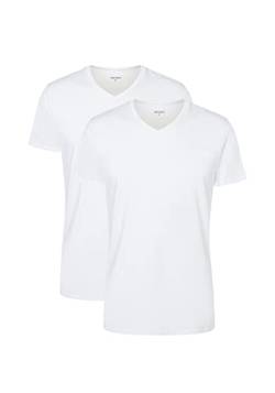 Camano Herren T-Shirt 2er Pack L White von Camano