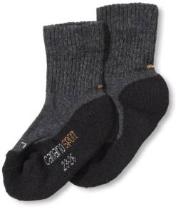 Camano Kinder 2er Pack Sportsocken mit verstärkter Ferse und Spitze Jungen & Mädchen Strümpfe, Gr. 23/24 (23/26), Schwarz (black 05) von Camano