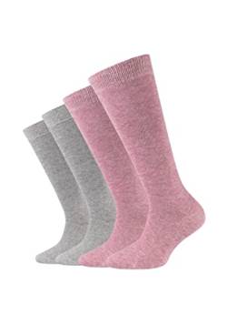 Camano Kinder Kniestrümpfe 4er Pack 39/42 chalk pink melange von Camano