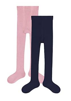 Camano Kinder Strumpfhose 2er Pack 134/146 navy + fuchsia von Camano