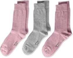 Camano Mädchen 3701 Socken, Rosa (Chalk Pink Melange 4300), 23-26 (3er Pack) von Camano
