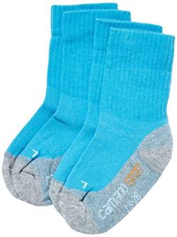 Camano Mädchen 3721 Sportsocken, 2er Pack, Türkis (Turquoise 32), Gr. 23-26 von Camano