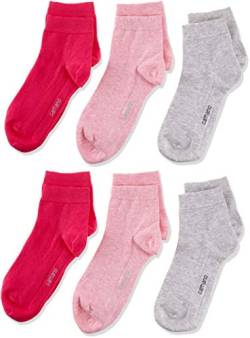 Camano Mädchen 9300 Socken, Rosa (Pink Mix 0053), 23-26 (6er Pack) von Camano