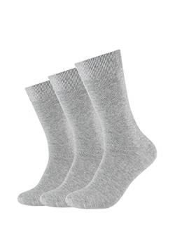 Camano Socken Damen & Herren (3x Paar) in Grau mit Baumwolle Größe 39-42 von Camano