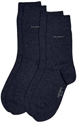 Camano Unisex 3642 Socken, 100 DEN, Blau (Jeans 6), (Herstellergröße: 43/46) (2er Pack) von Camano