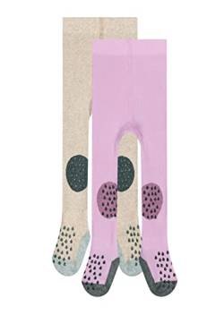 Camano Unisex Baby Online Baby Ca-soft Organic Crawling Abs Tights 2er Pack Socken, chalk pink mix, 23 EU von Camano