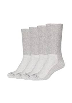 Camano Unisex Diabetikersocken 4er Pack 43/46 light grey melange von Camano