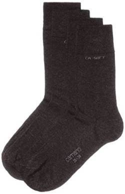 Camano Unisex - Erwachsene Socke 2-er Pack, 3512, Gr. 39-42, Grau (08 anthracite) von Camano