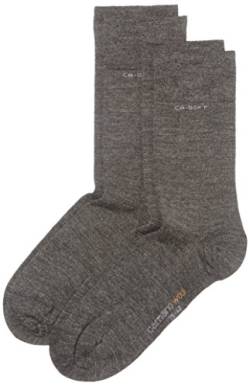 Camano Unisex - Erwachsene Socke 2 er Pack 3242, Gr. 43-46, Grau (grey 03) von Camano