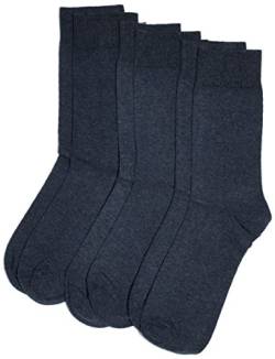 Camano Unisex - Erwachsene Socken 3403 CA-SOFT 3er Pack, Gr. 43/46 (Herstellergröße: 43/46), Blau (jeans 6) von Camano