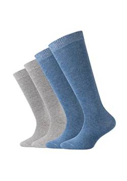 Camano Unisex Kinder 3902000 4 Paar Socken, Denim Melange, 39-42 EU von Camano