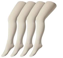 Camano Unisex Kinder Online Children Fine Tights 40 Den 4er Pack Socken, offwhite, 31 EU von Camano