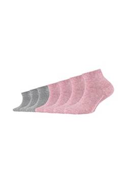 Camano Unisex Kinder Online Children ca-Soft Organic Cotton Quarter 7er Pack Socken, Chalk pink Melange, 31/34 von Camano