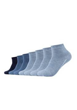 Camano Unisex Kurzsocken 7er Pack 35/38 denim mel. von Camano