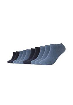 Camano Unisex Sneaker Socken Damen & Herren (10x Paar) Classics mit Baumwolle blau 35-38 von Camano