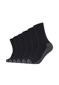 Camano Unisex Socken 6er Pack 43/46 black von Camano