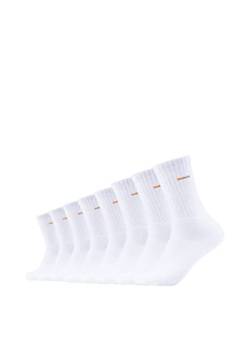 Camano Unisex Tennissocken 8er Pack 35/38 white von Camano