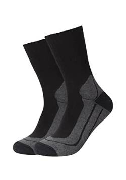 Camano Unisex Wandersocken outdoor 2er Pack 39/42 black von Camano