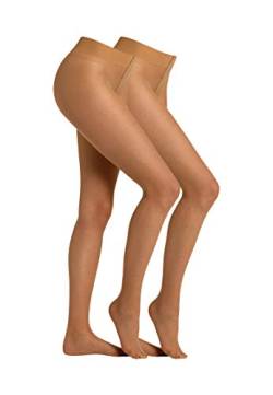 camano Damen Online Women 3D Premium Natural Tights 20 DEN 2p, Sun Kissed, 42-44 von Camano
