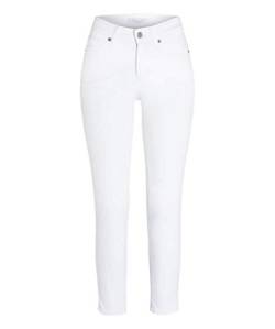 Cambio Damen Jeans im 5-Pocket Style Piper Short Größe 3827 Weiß (weiß) von Cambio