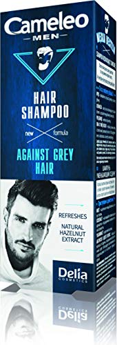 Cameleo für Männer - Haarwaschmittel gegen graues Haar - Natürlicher Haselnuss-Extrakt - Farbschutz - erfrischt und reinigt Haar & Kopfhaut - 150ml von Cameleo