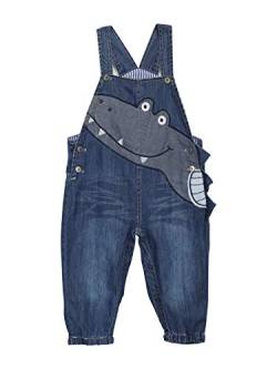 Camilife Baby Jungen Mädchen Jeans Latzhose Strampler Overalls Weiche Baumwolle Denim Hose Dünn für Frühling Sommer Cartoon Krokodil Größe 68-74 von Camilife