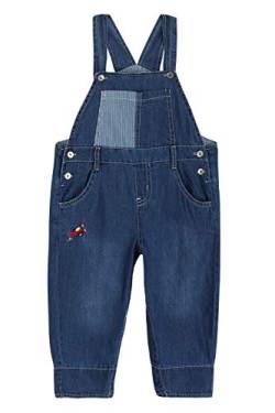 Camilife Baby Jungen Mädchen Jeans Latzhose Strampler Weiche Baumwolle Denim Hose Dünn für Frühling Sommer Cartoon Propeller Flugzeug Pattern Größe 68/74 von Camilife