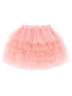 Camilife Baby Kleinkind Mädchen Tuturock Kuchenrock Tütürock Stufenrock Prinzessinrock Minirock Ballett Tutu mit Elastischer Bund Kostüm Basic - Rosa Herstellergr. 90 von Camilife