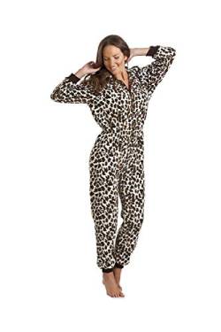 CAMILLE Weiche Fleece-Onesies mit Animal-Print Womens 42/44 Wild Leopard von Camille