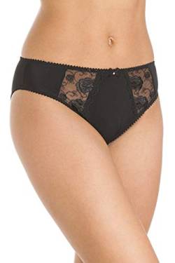 Camille Bestickte Slips mit Spitze Schwarz 3 Stück 38 BLK von Camille