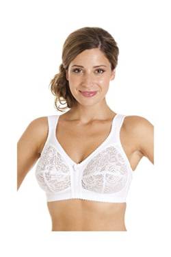 Camille Damen Damen Nicht verkabelt Voller Cup Weicher Spitzen-BH 100C White von Camille