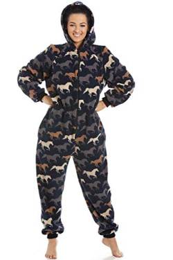 Camille Damen Super Weiche Onesies S Navy Horse von Camille