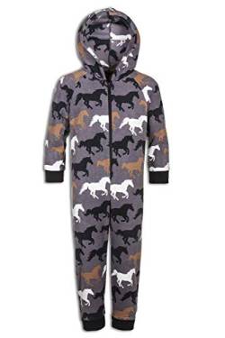 Camille Kinder Pferd Print Onesie Pyjama Sets 12-14 Years Grey Horse von Camille