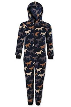 Camille Kinder Pferd Print Onesie Pyjama Sets 6-8 Years Navy Horse von Camille