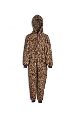 Camille Kinder Tierdruck Onesie Pyjama Sets 15-16 Years Caramel Leopard von Camille