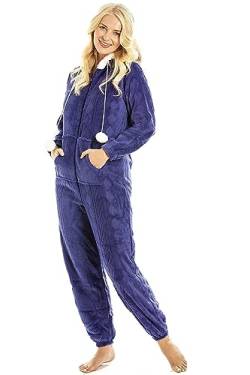 Camille Supersoft Fleece Onesies Für Damen 46-48 Blue von Camille