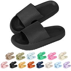 Camiraft Badeschuhe Damen Cozislides Original Slippers, Herren Badeschlappen Cloudyzz Schlappen Wolke Hausschuhe Gummi Home Slippers rutschfeste Pantoletten Sommer Garten Badelatschen Flip Flops von Camiraft