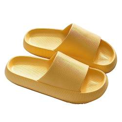 Camiraft Hausschuhe Sommer,Damen Schlappen 100% EVA,Super Weich Rutschfest Badeschuhe,Gummi Home Slippers von Camiraft