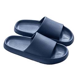 Camiraft Hausschuhe Sommer,Damen Schlappen 100% EVA,Super Weich Rutschfest Badeschuhe,Gummi Home Slippers von Camiraft