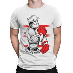 T-Shirt Popeye Ali für Herren Weiß XL von Camisetas La Colmena