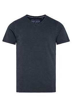 Camp David Herren Basic T-Shirt mit V-Ausschnitt Absolute Blue XXL von Camp David