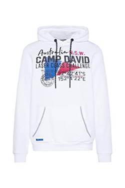 Camp David Herren Hoodie mit Logo-Applikationen von Camp David