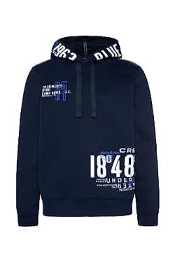 Camp David Herren Kapuzensweatshirt mit Label Prints Blue Navy XXXL von Camp David