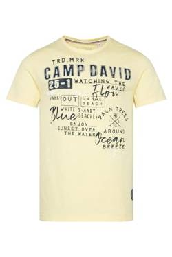 Camp David Herren Rundhalsshirt mit Wording Print Banana Sun XXXL von Camp David