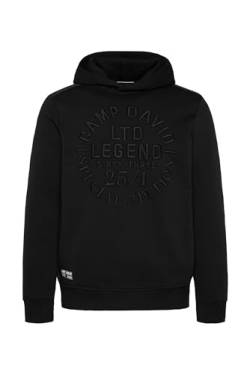 Camp David Herren Special Hoodie mit 3D-Stickereien Black S von Camp David