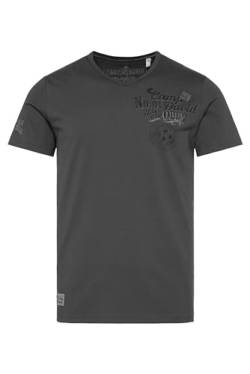 Camp David Herren T-Shirt V-Neck mit Rückenprint Granite M von Camp David